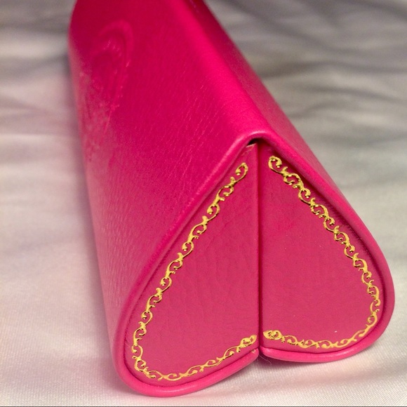 Pink Juicy couture heart shaped eyeglass case New! - Picture 4 of 8